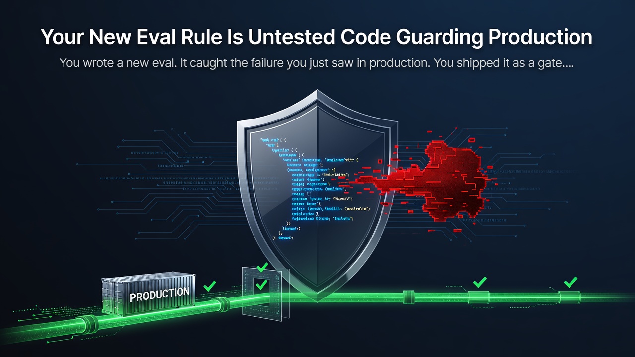 Your New Eval Rule Is Untested Code Guarding Production