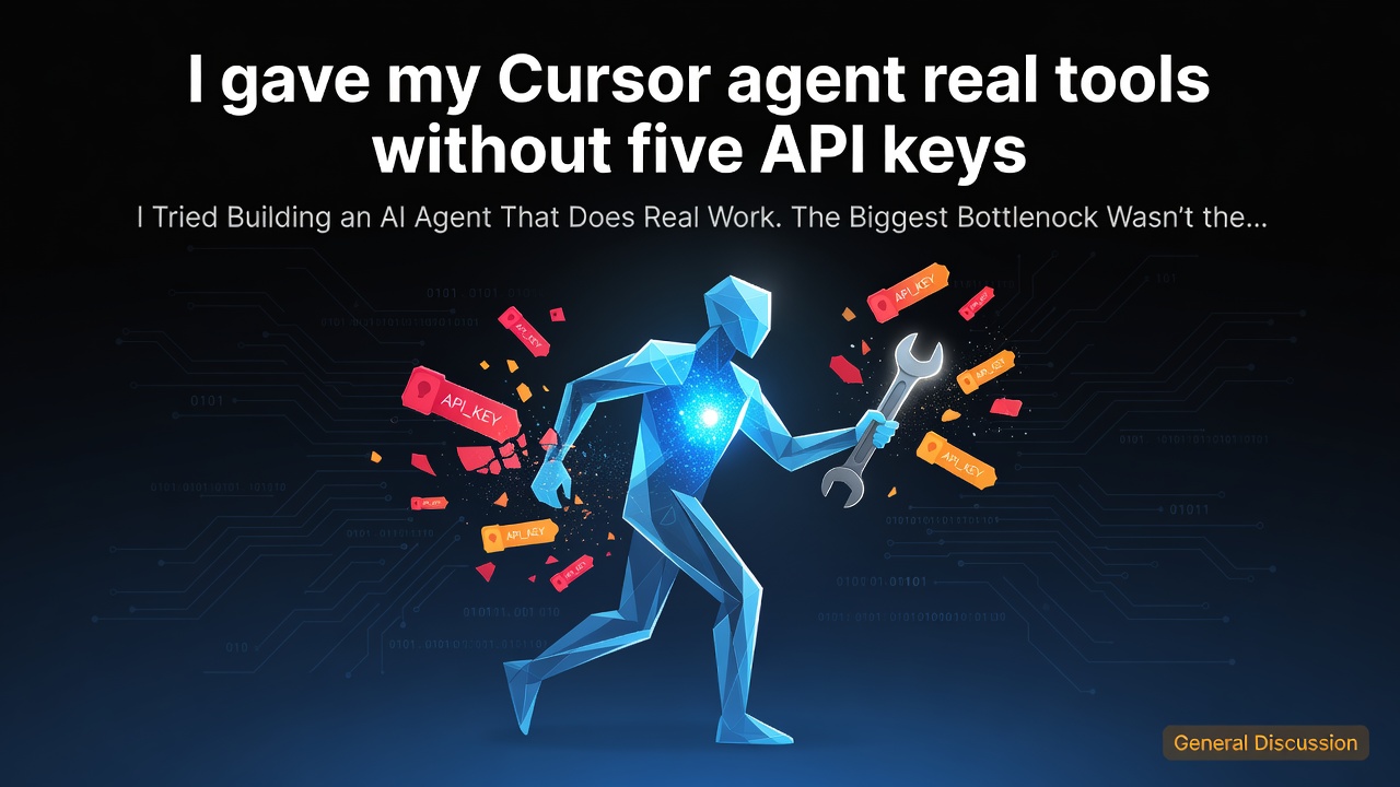 I gave my Cursor agent real tools without five API keys