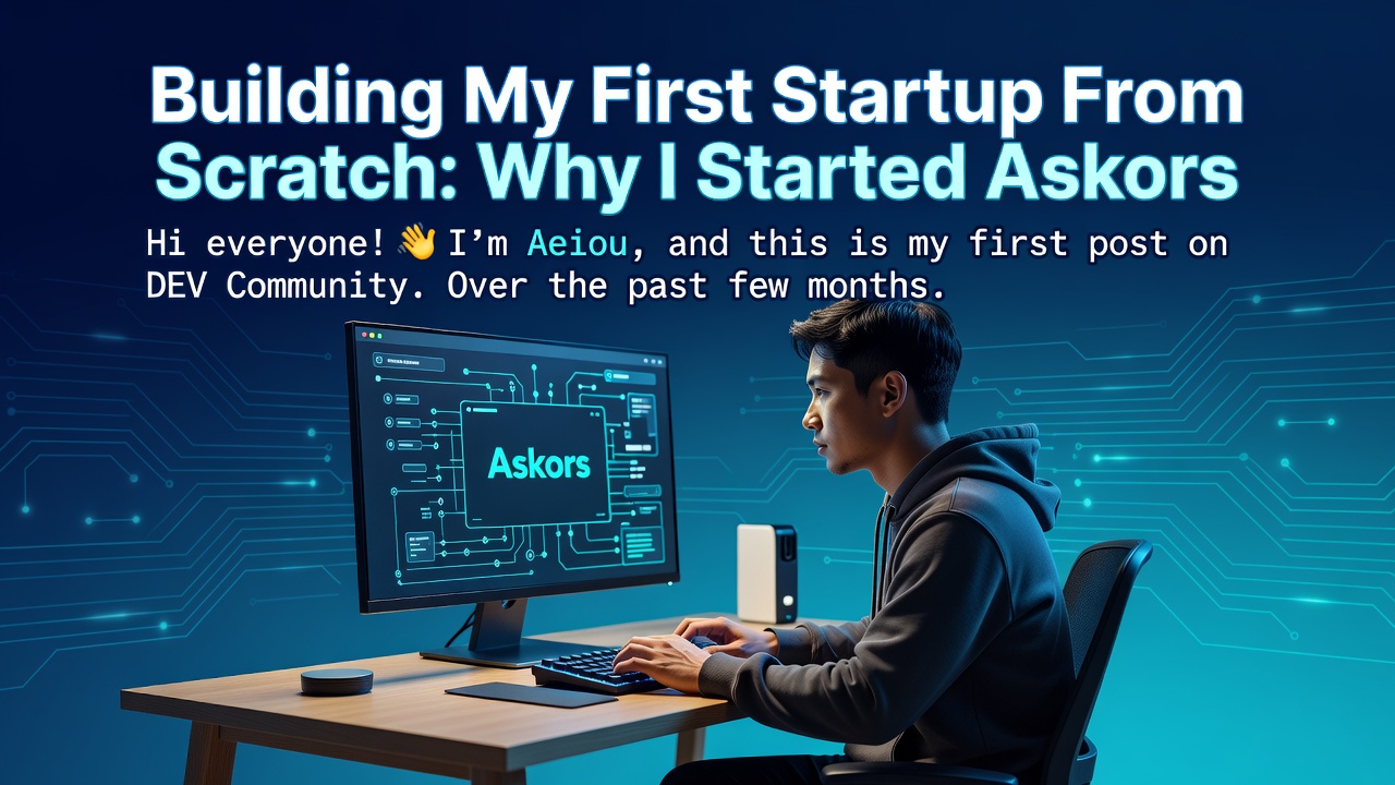 Building My First Startup From Scratch: Why I Started Askors
