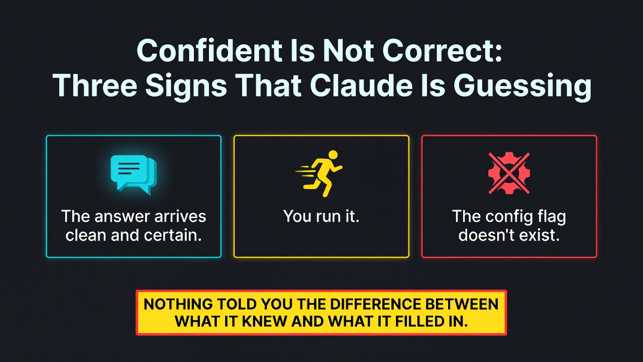Confident Is Not Correct: Three Signs That Claude Is Guessing