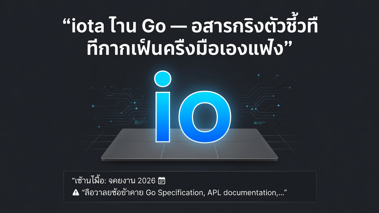 "iota ใน Go — อักษรกรีกตัวจิ๋วที่กลายเป็นเครื่องมือทรงพลัง"