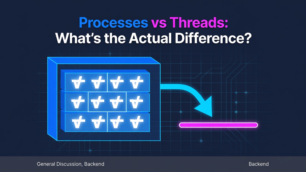 Processes vs Threads: What's the Actual Difference?