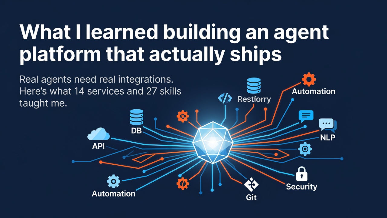 What I learned building an agent platform that actually ships