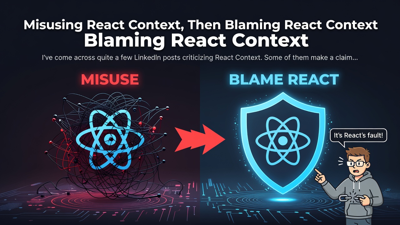 Misusing React Context, Then Blaming React Context