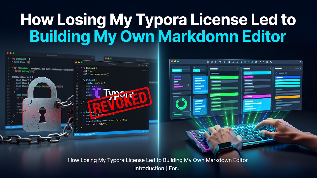 How Losing My Typora License Led to Building My Own Markdown Editor