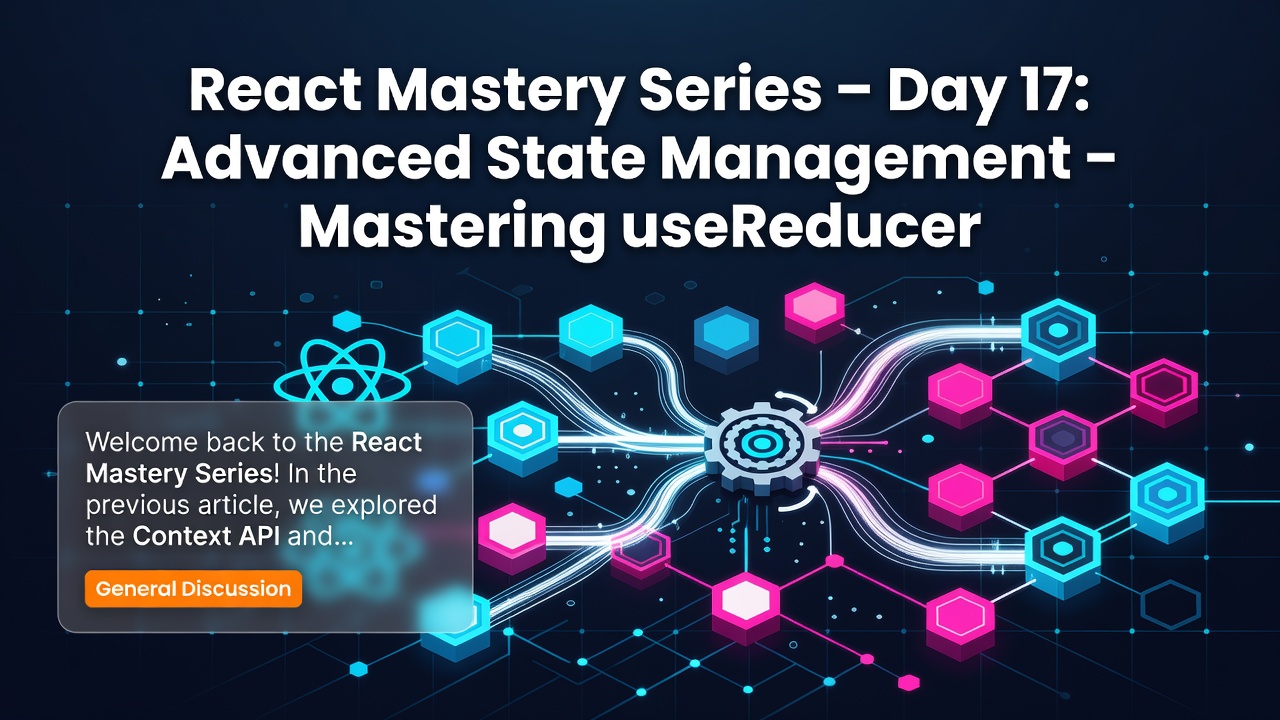 React Mastery Series – Day 17: Advanced State Management – Mastering useReducer