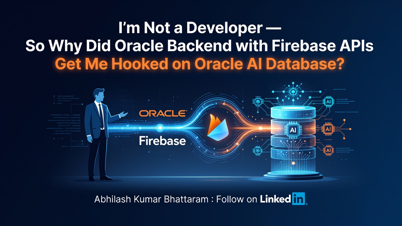 I'm Not a Developer — So Why Did Oracle Backend with Firebase APIs Get Me Hooked on Oracle AI Database?