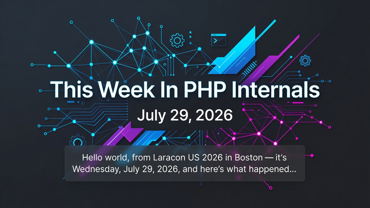 This Week In PHP Internals | July 29, 2026