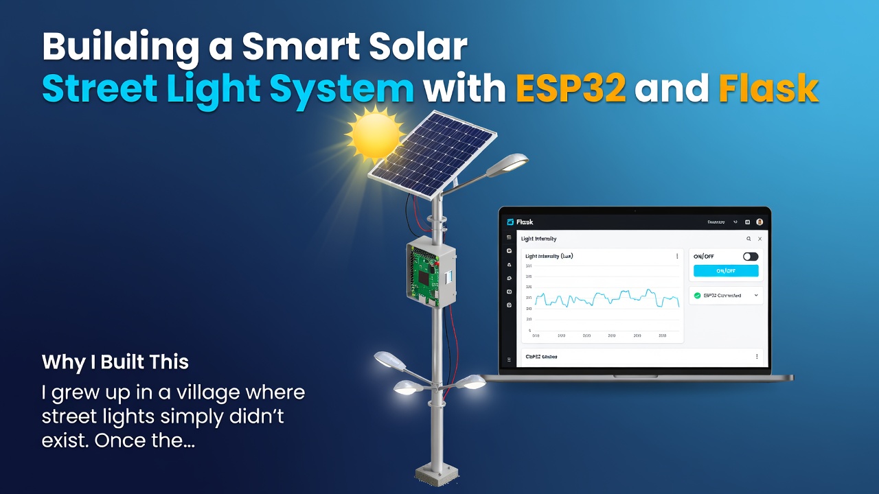 Building a Smart Solar Street Light System with ESP32 and Flask