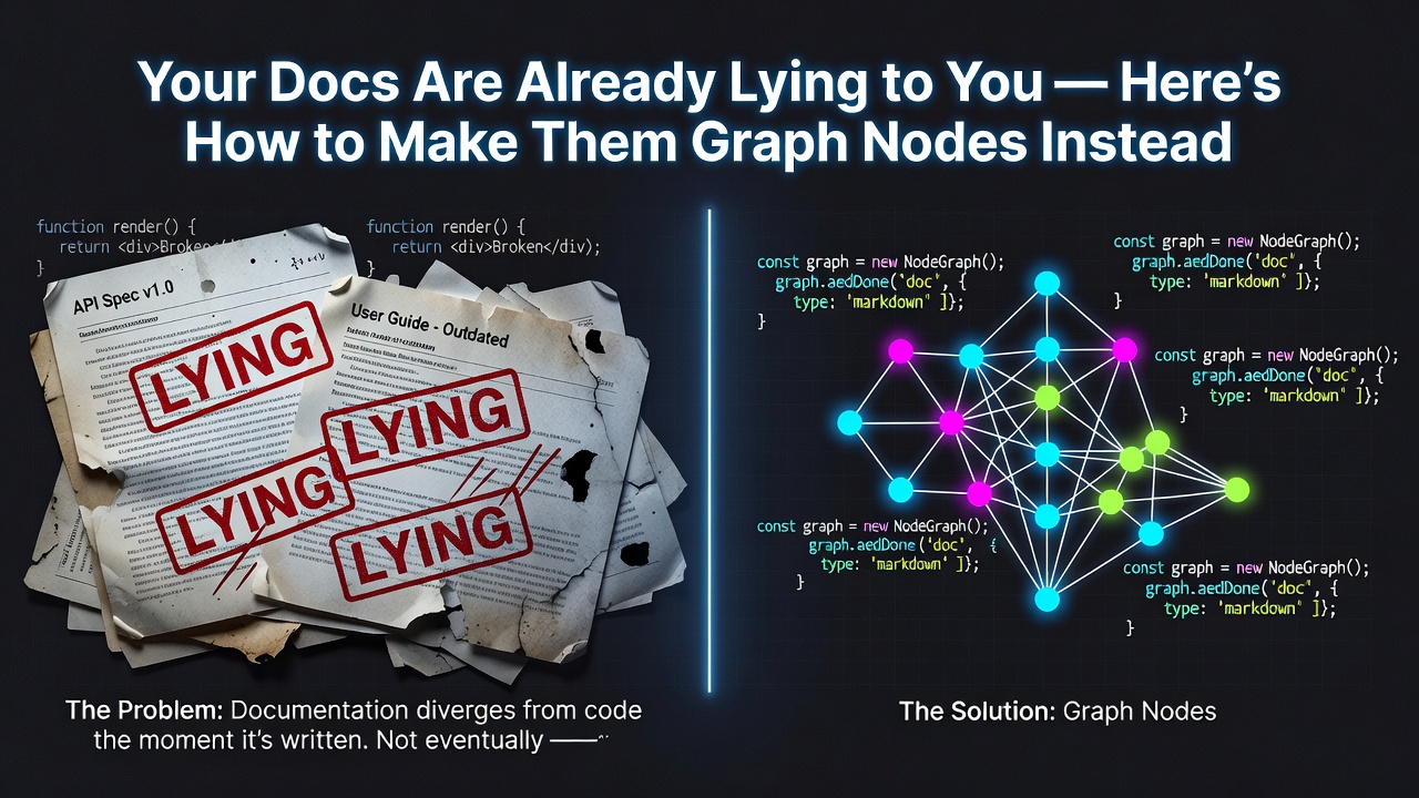 Your Docs Are Already Lying to You — Here's How to Make Them Graph Nodes Instead