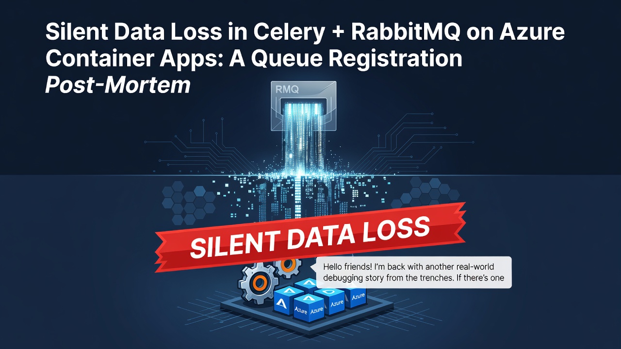 Silent Data Loss in Celery + RabbitMQ on Azure Container Apps: A Queue Registration Post-Mortem