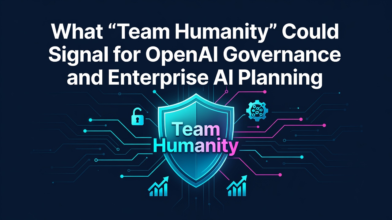 What “Team Humanity” Could Signal for OpenAI Governance and Enterprise AI Planning