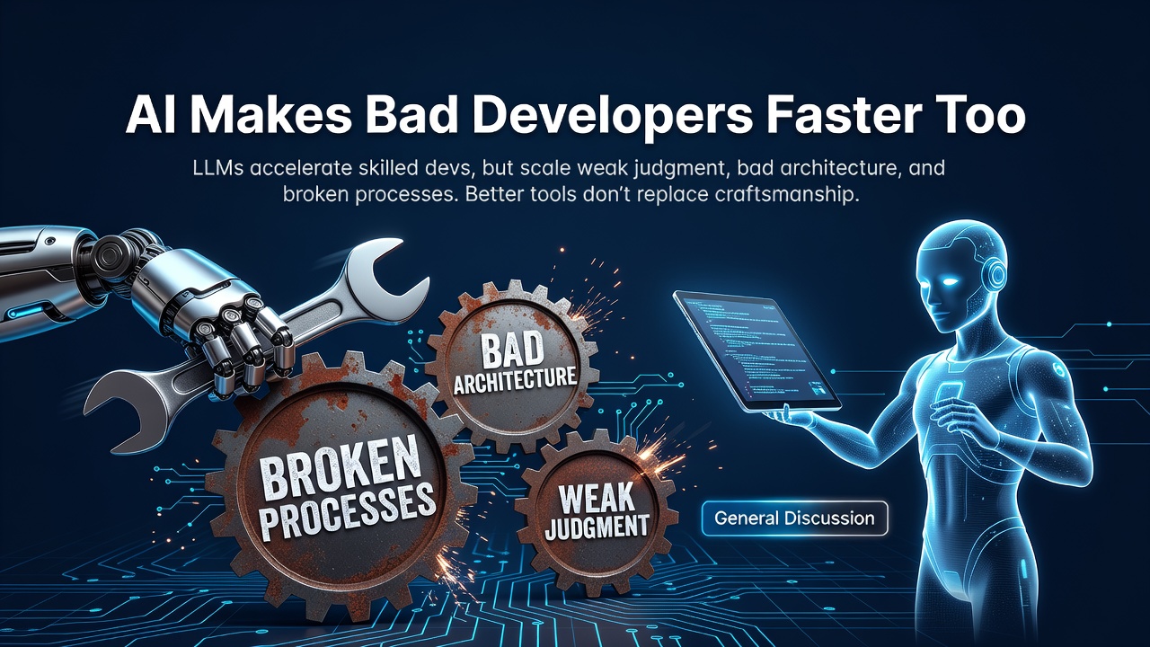 AI Makes Bad Developers Faster Too