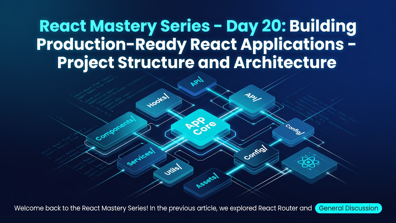 React Mastery Series – Day 20: Building Production-Ready React Applications – Project Structure and Architecture