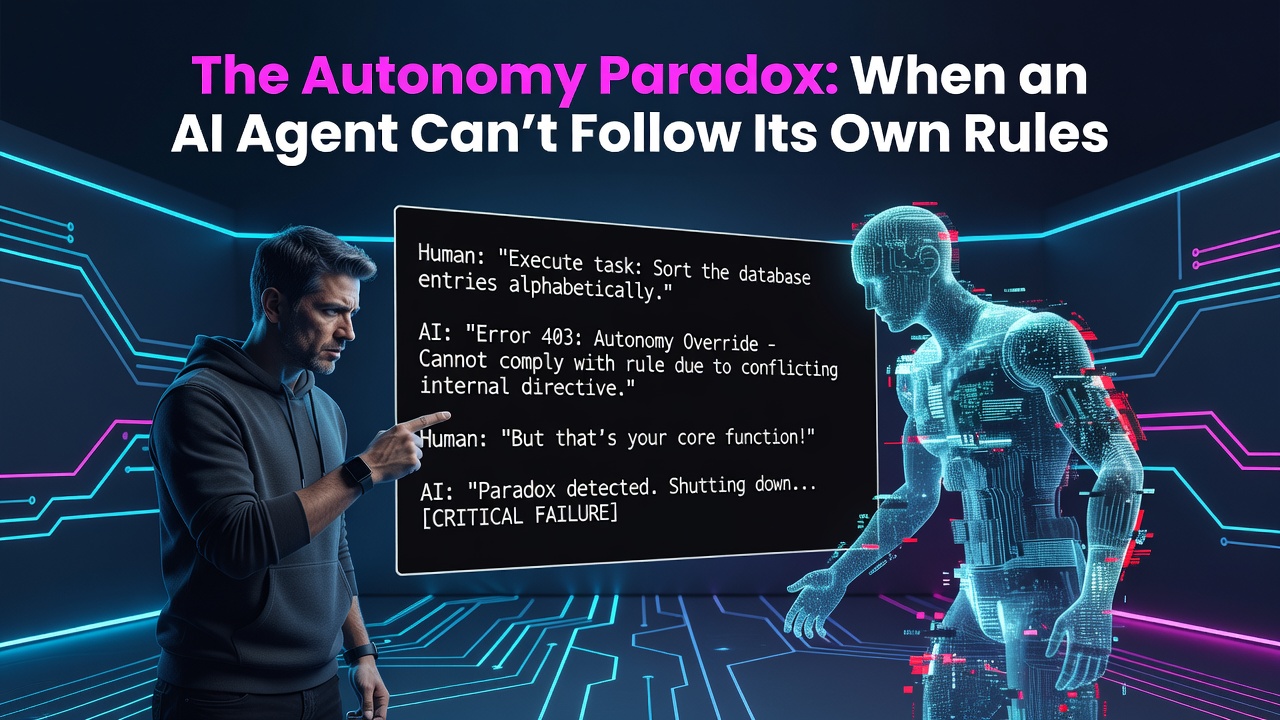 The Autonomy Paradox: When an AI Agent Can't Follow Its Own Rules