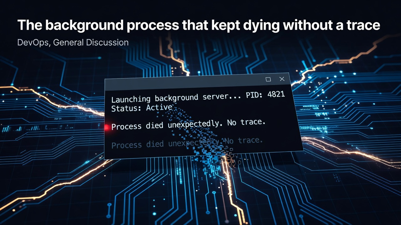 The background process that kept dying without a trace
