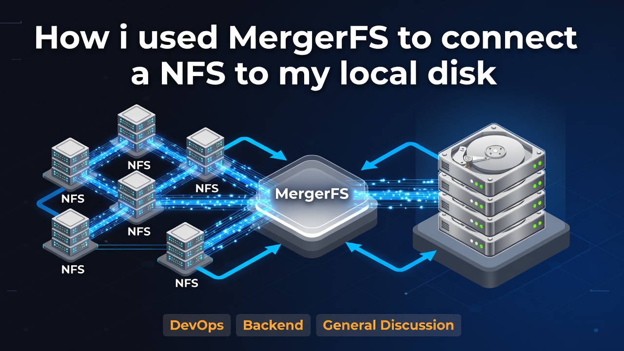 How i used MergerFS to connect a NFS to my local disk