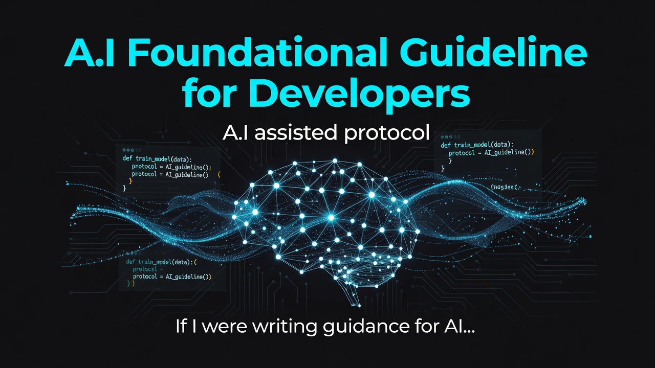 A.I Foundational Guideline for Developers