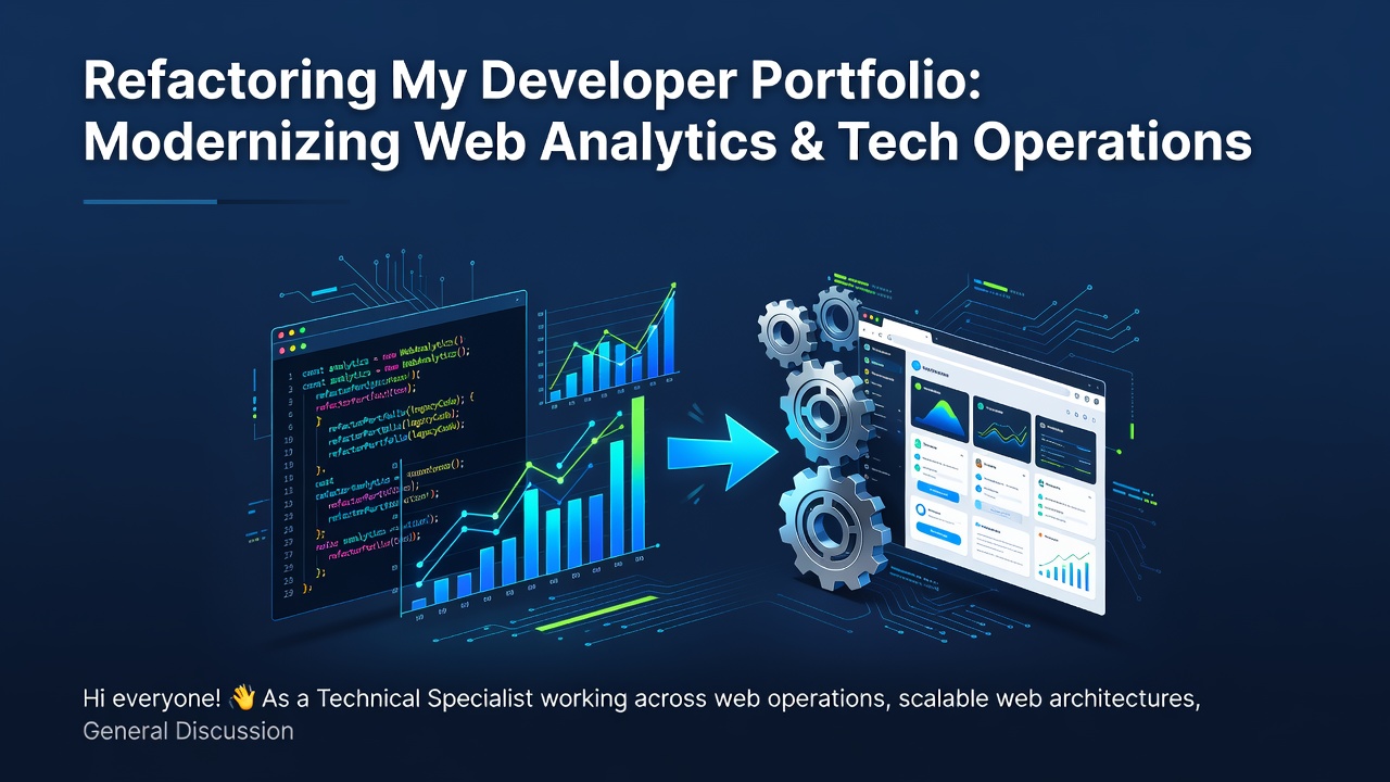 Refactoring My Developer Portfolio: Modernizing Web Analytics & Tech Operations