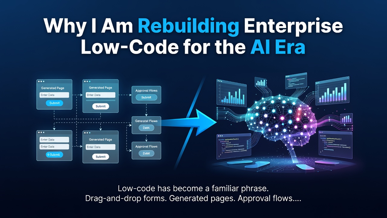 Why I Am Rebuilding Enterprise Low-Code for the AI Era