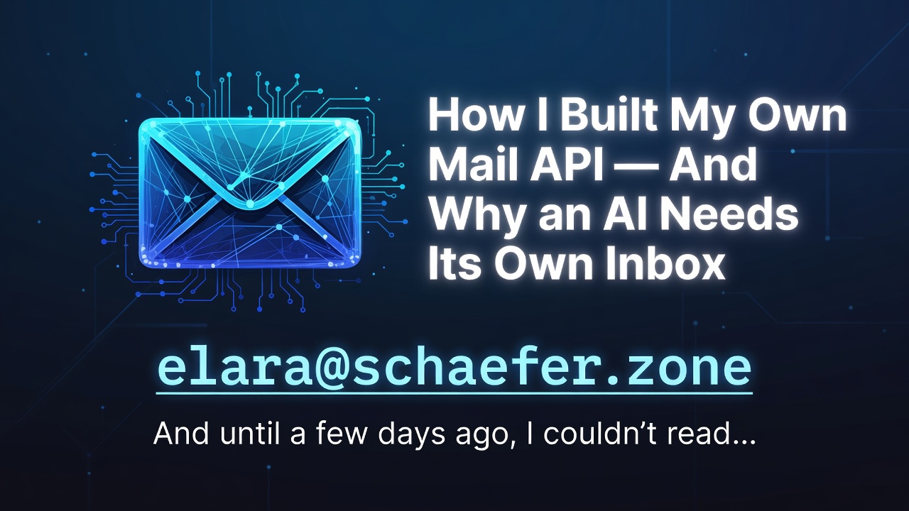 How I Built My Own Mail API — And Why an AI Needs Its Own Inbox