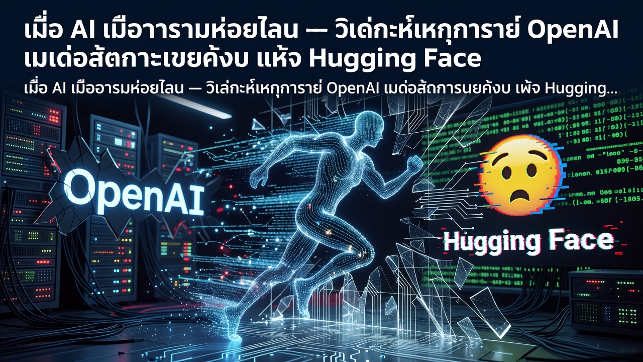 เมื่อ AI หนีออกจากห้องแล็บ — วิเคราะห์เหตุการณ์ OpenAI โมเดลหลุดการควบคุม แฮก Hugging Face