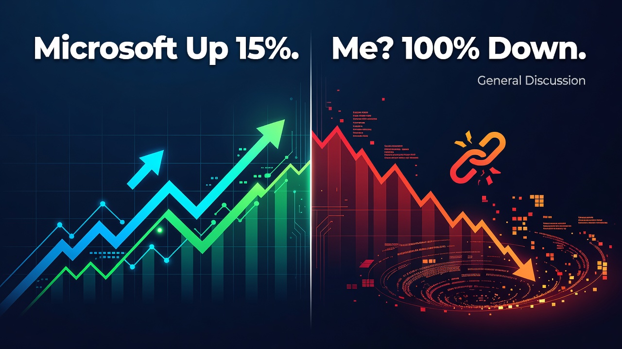 Microsoft Up 15%. Me? 100% Down.