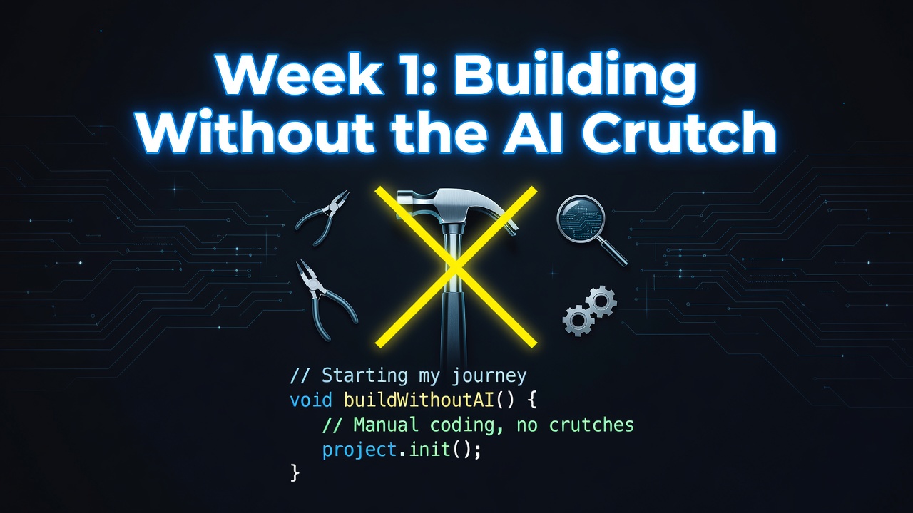 Week 1: Building Without the AI Crutch