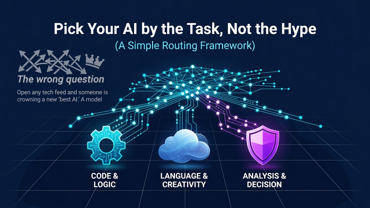 Pick Your AI by the Task, Not the Hype (A Simple Routing Framework)