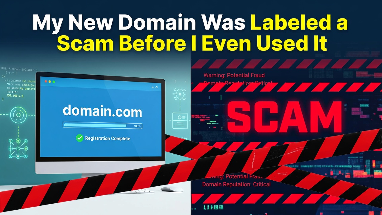My New Domain Was Labeled a Scam Before I Even Used It