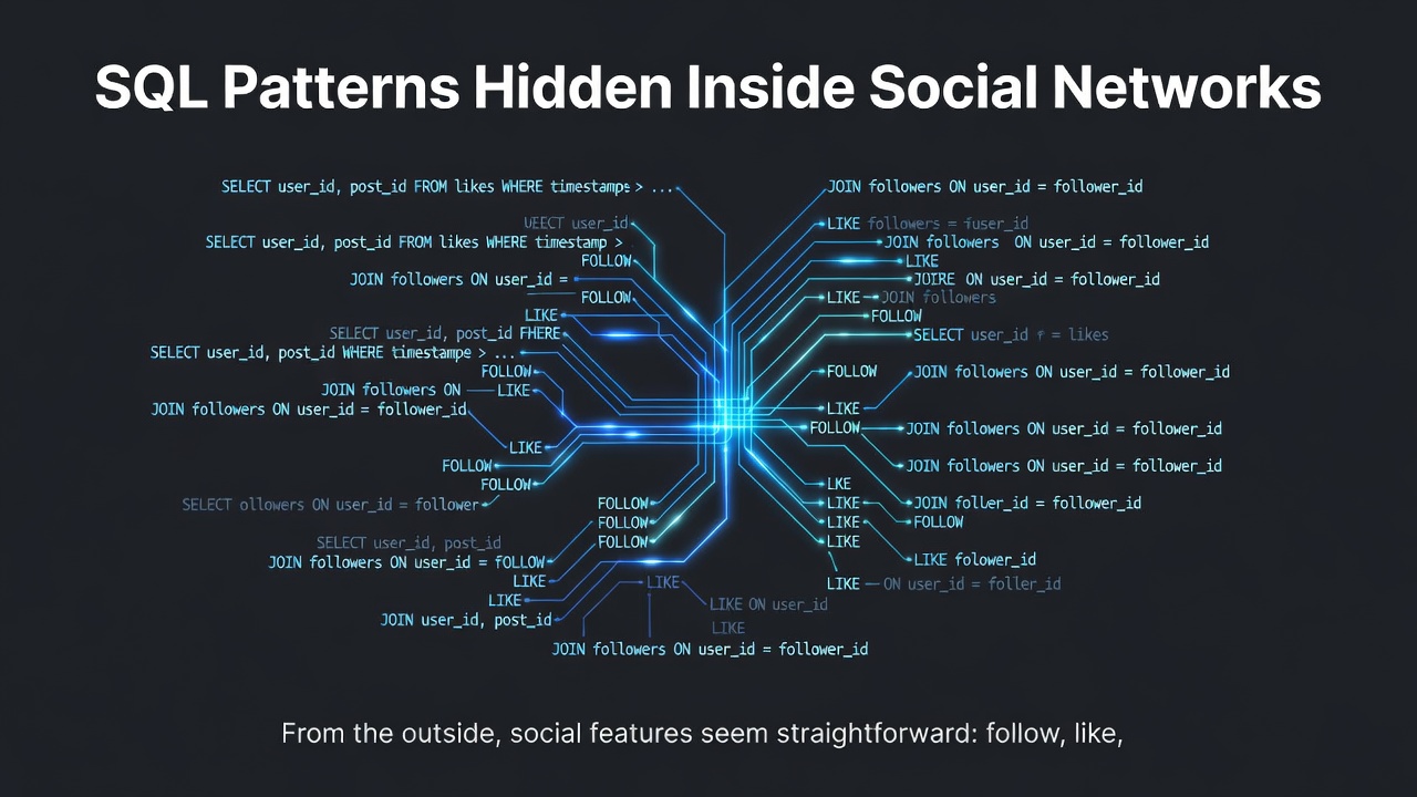 SQL Patterns Hidden Inside Social Networks
