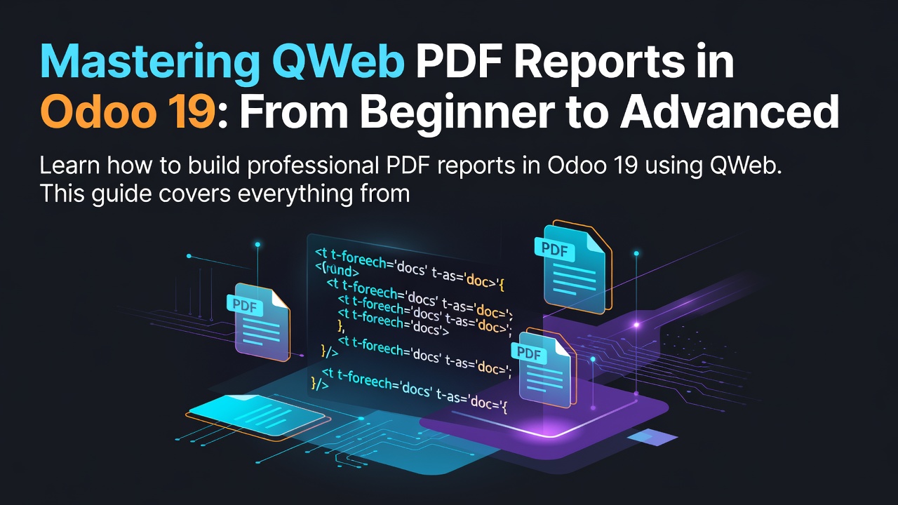 Mastering QWeb PDF Reports in Odoo 19: From Beginner to Advanced