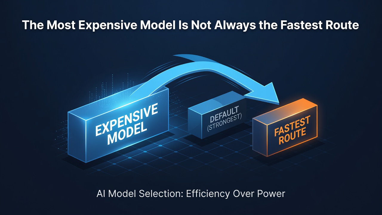 The Most Expensive Model Is Not Always the Fastest Route