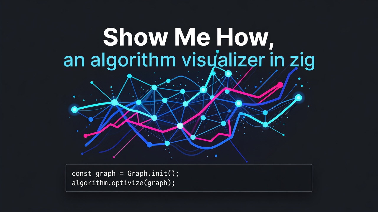Show Me How, an algorithm visualizer in zig