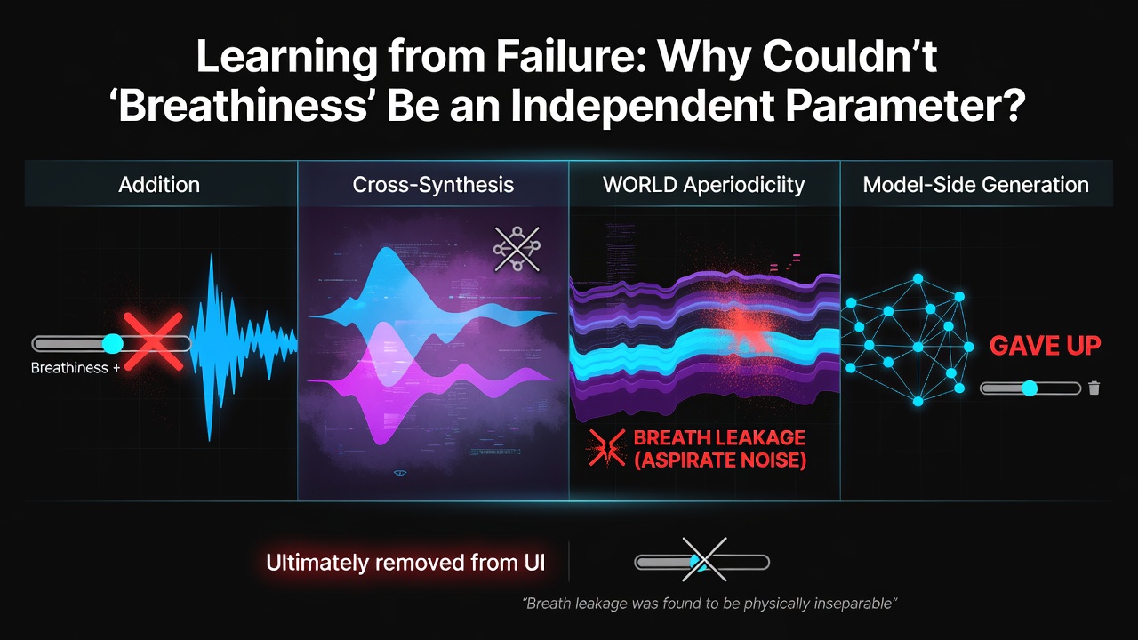 Learning from Failure: Why Couldn't 'Breathiness' Be an Independent Parameter?