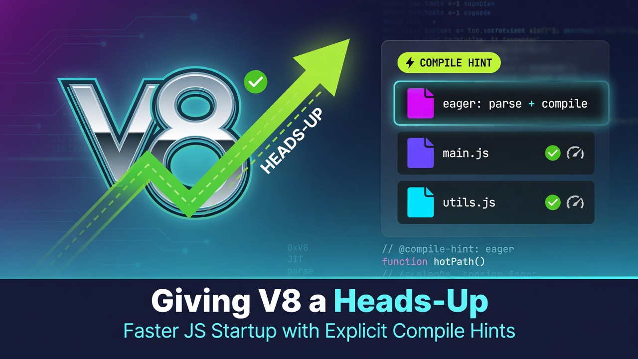 Giving V8 a Heads-Up: Faster JavaScript Startup with Explicit Compile Hints