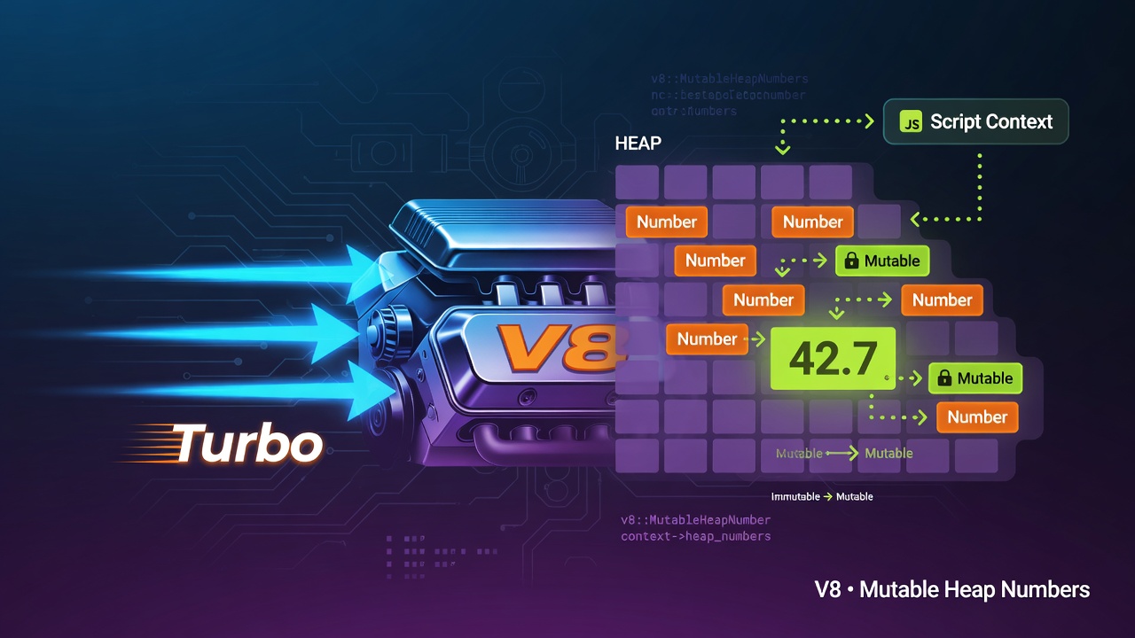 Turbocharging V8 with mutable heap numbers