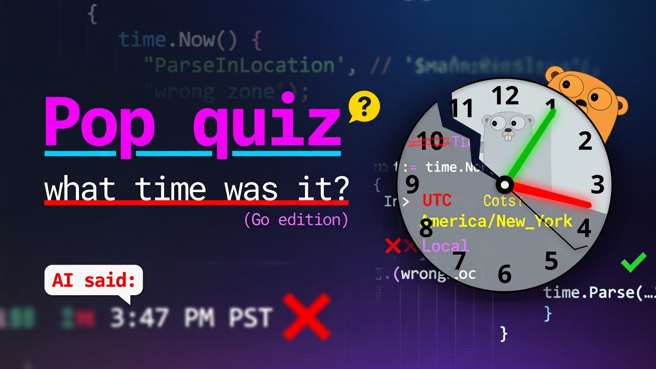 Pop quiz: what time was it?